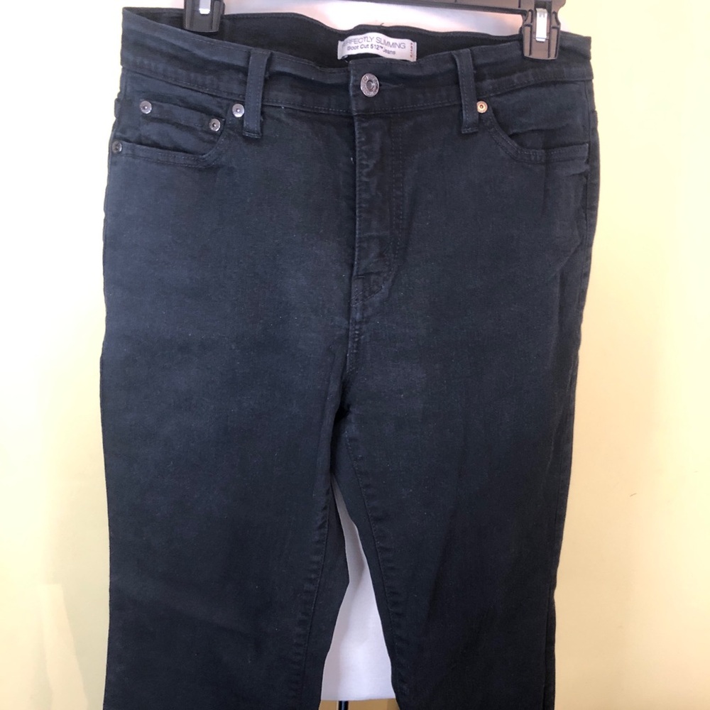 Levi Strauss & Co. perfectly slimming 512 Black Jeans 12S boot cut
